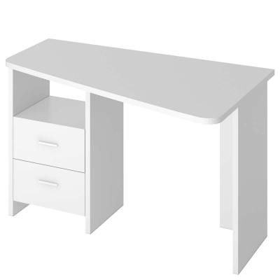 Письменный стол с тумбой правый СКЛТРАП120ПР (белый)