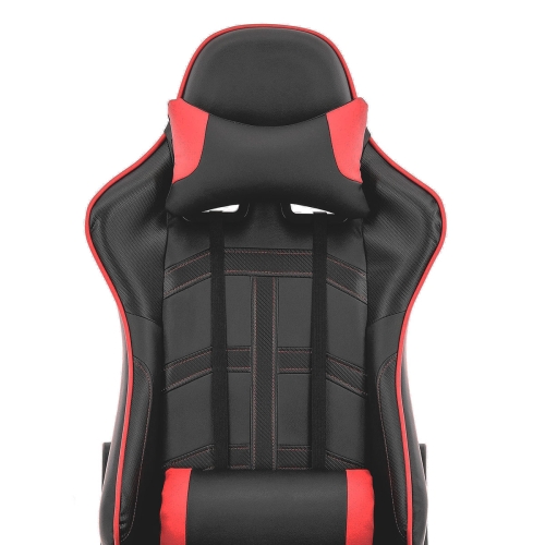 Компьютерное кресло Lotus S10 (экокожа чёрный-красный)