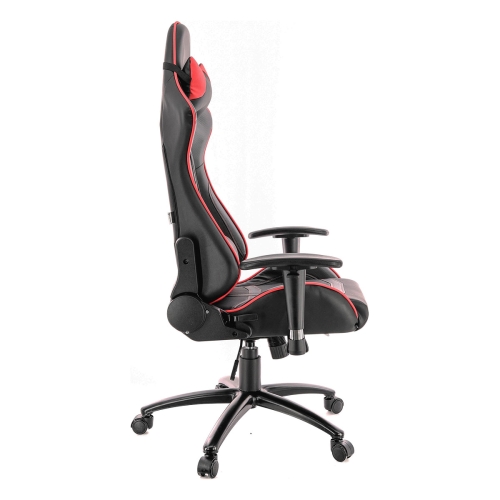 Компьютерное кресло Lotus S10 (экокожа чёрный-красный)